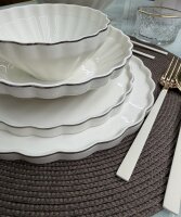 Geschirrset 25-tlg Tanja Silber