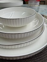 Geschirrset 25-tlg Claudia Silber