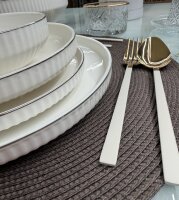 Geschirrset 25-tlg Claudia Silber