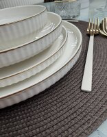 Geschirrset 25-tlg Claudia Gold