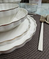 Geschirrset 25-tlg Tanja Gold